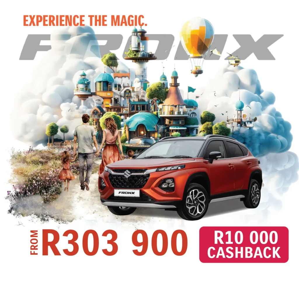 Suzuki Fronx offer: now R293 900, save R10 000